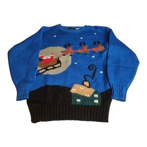 Vintage Hunters Run Large Christmas Ugly Sweater